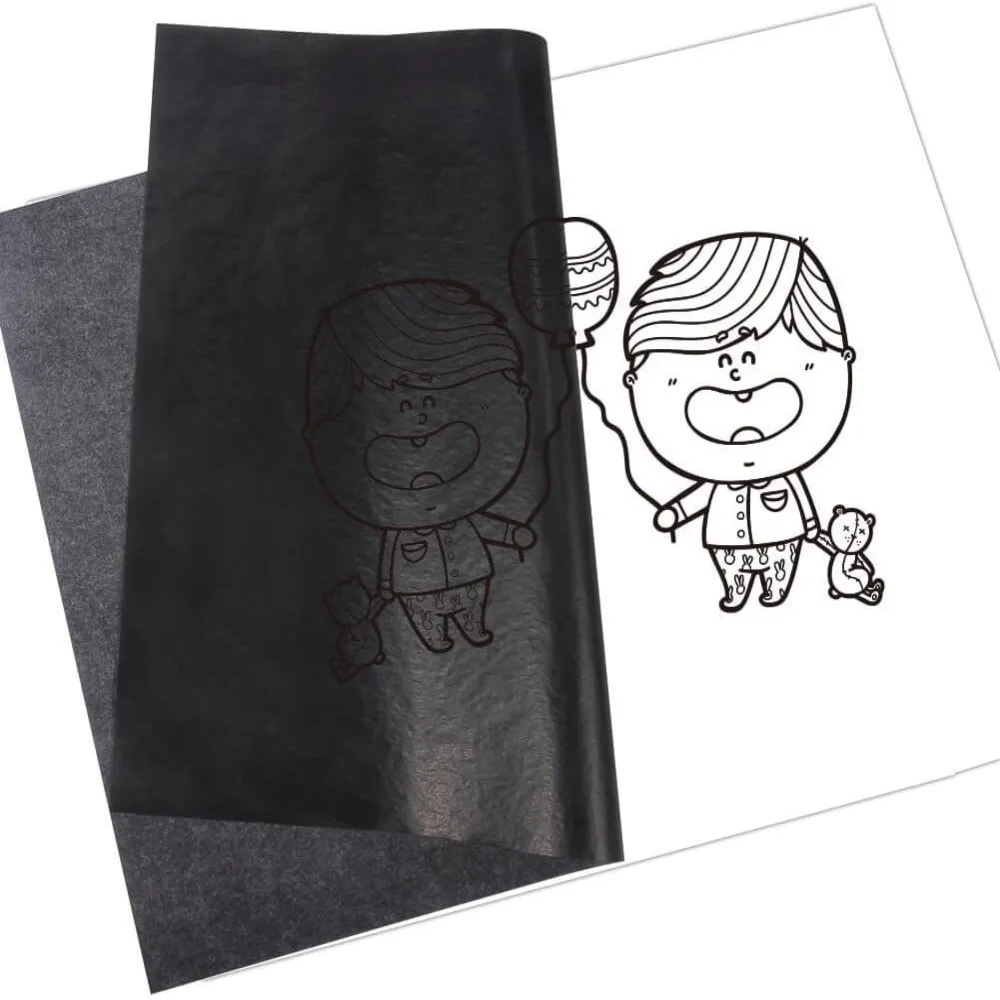 Tracing Paper Carbonless Copy Paper Graphite Reusable Carbon Paper Reusable Black Blue One-side Drawing