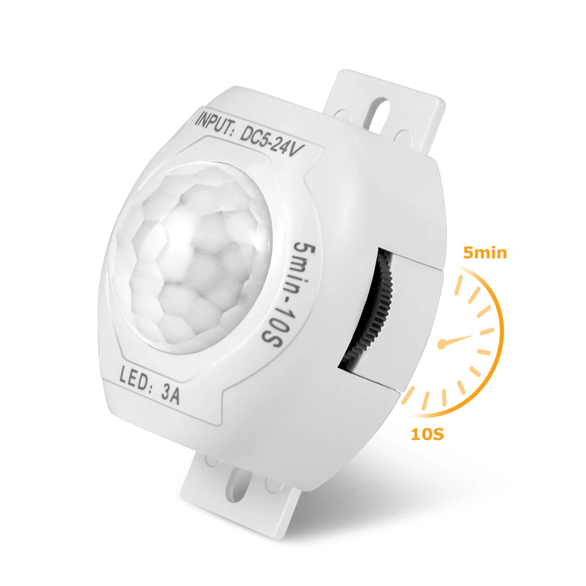 DC 5V 12V 24V 3A Hochempfindlicher PIR-Bewegungssensor-Lichtschalter Infrarot-IR-Sensor-Detektorschalter Zeitverzögerung für LED-Streifen