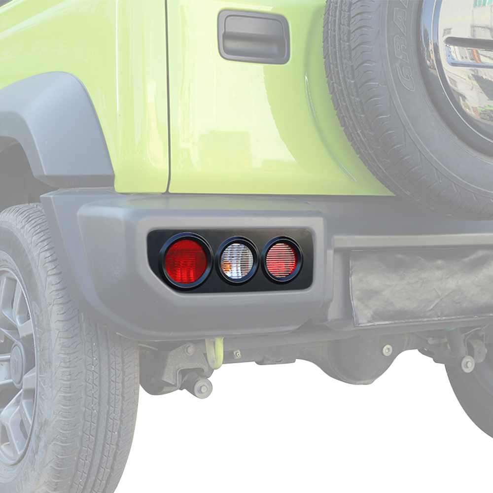 車のテールライトガードカバートリムリアランプライトフードデカールスズキジムニー 2019-2023 JB64 JB74 ランプフード外装アクセサリー