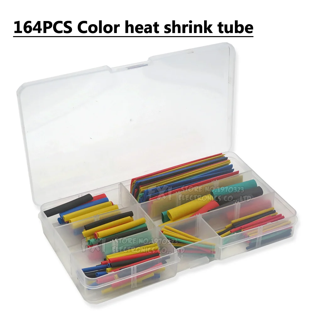 164 Chiếc 127 Chiếc 328 Chiếc 530 Chiếc Nhiệt-Thu Nhỏ TubingThermoresistant Ống Bộ Ibuw Điện Kết Nối Dây Cáp Cách Nhiệt sleeving