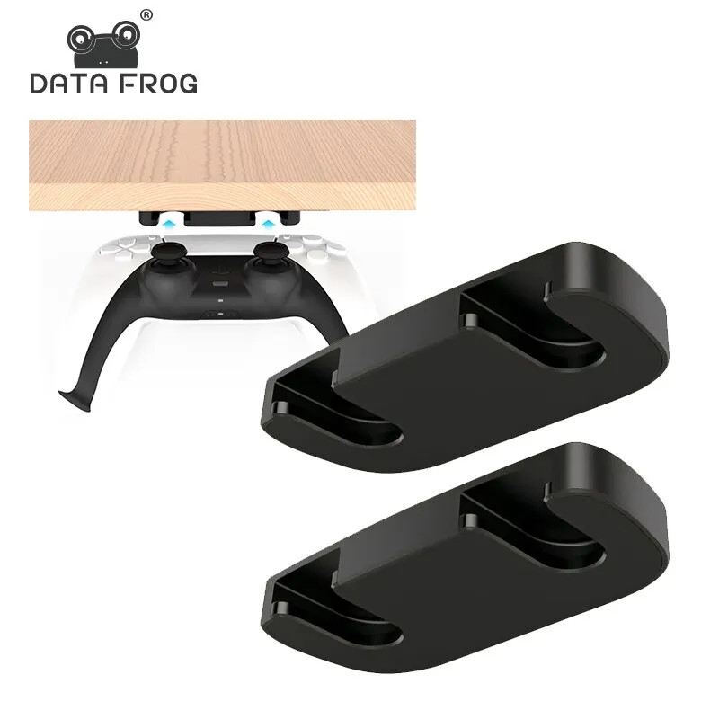 Data Frog Uchwyt na kontroler do gier na PS4 PS5 pod stojak na stół wiszący stojak samoprzylepny Joystick akcesoria do gier