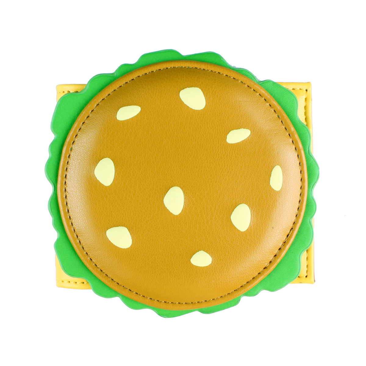 Cartera linda de mujer con forma de hamburguesa, tarjetero de identificación de diseñador para hombre