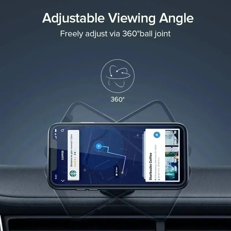 Supporto magnetico per telefono per auto Supporto per cruscotto Smartphone Staffa per supporto mobile Supporto GPS per cellulare in auto per iPhone Xiaomi Samsung LG