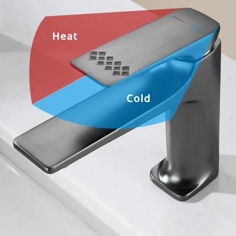Neue High-End-Bad Wasserhahn heiß und kalt Waschbecken Messing Kern Wasserhahn Anti-Spritz-Waschbecken im Bad Waschbecken Tapware Wasserhahn
