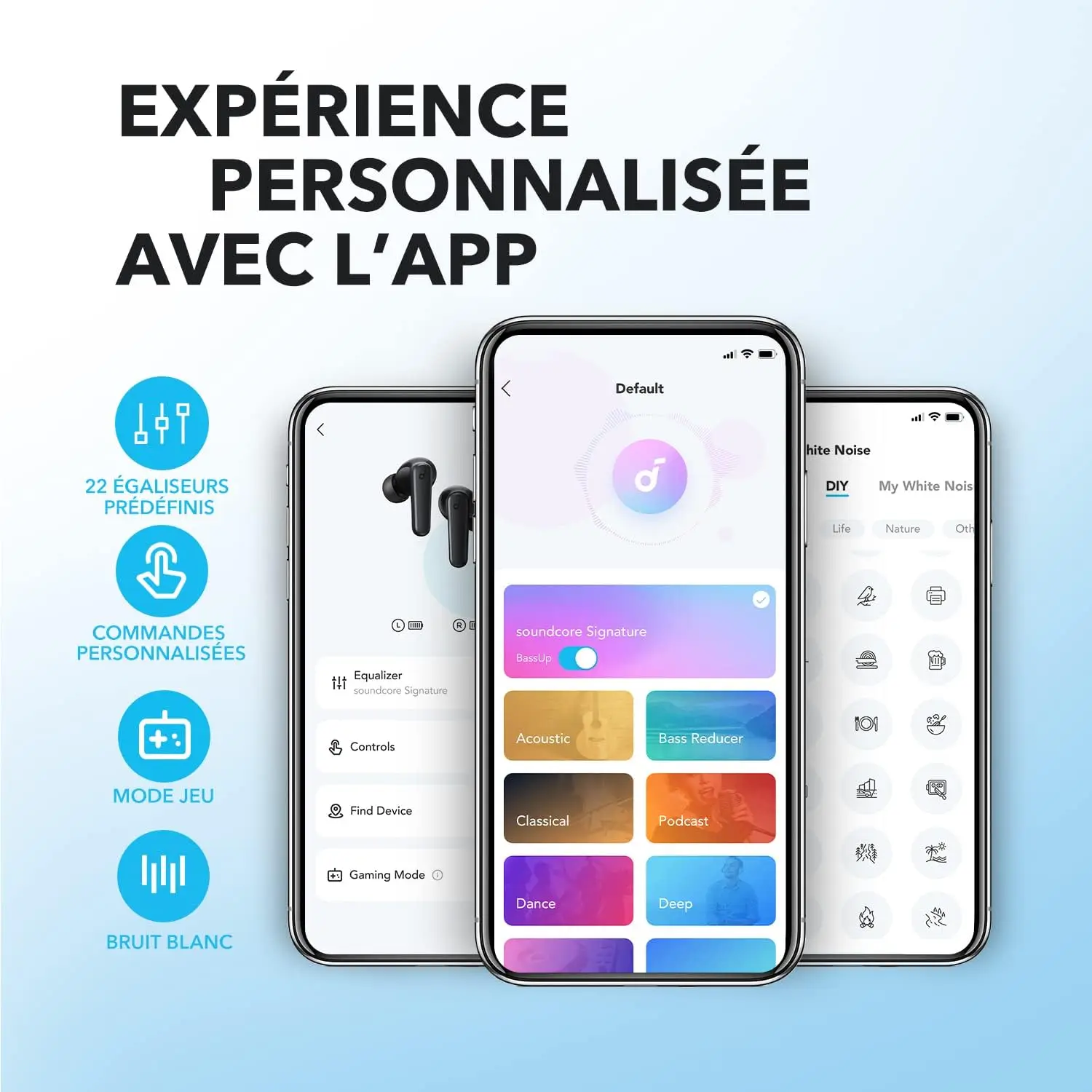 Soundcore by Anker R50i Wireless Bluetooth Headphones In-Ear, 10 mm Driver, Bluetooth 5.3, Adjustable EQ, 30 Hours Playtime