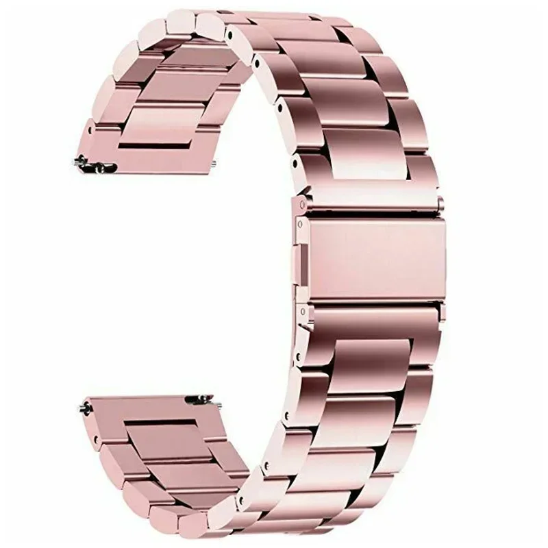 Stalen horlogeband 18 mm 20 mm 22 mm horlogeband Fitbit-band / roestvrij horloge metalen band Quick Release vervanging voor Samsung Fossi