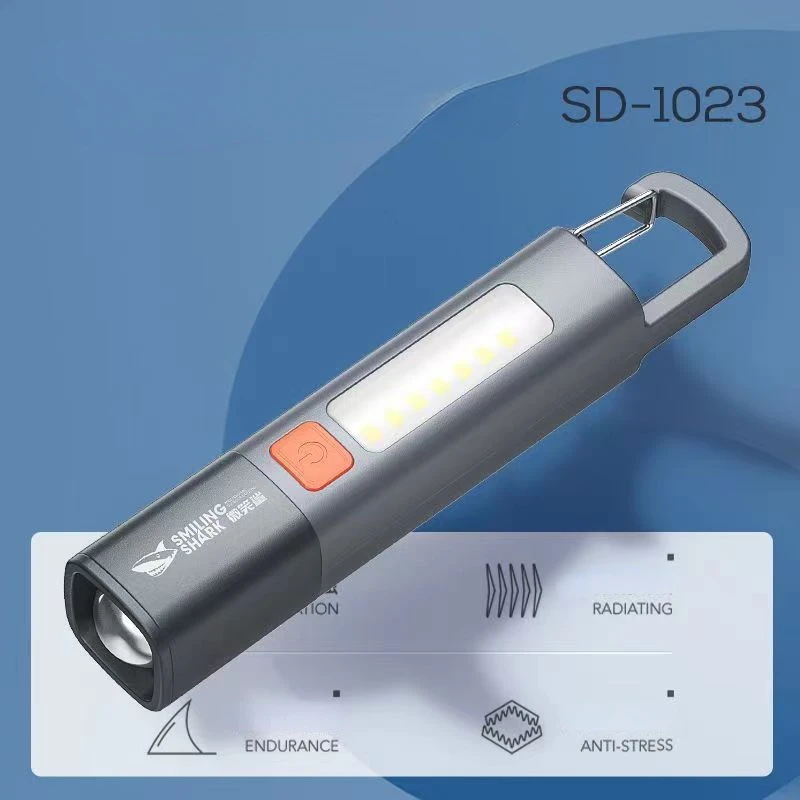 Xiaomi-linterna portátil para exteriores, luz fuerte, enfoque Variable con reflector, luces laterales, linterna LED, potencia ultrabrillante
