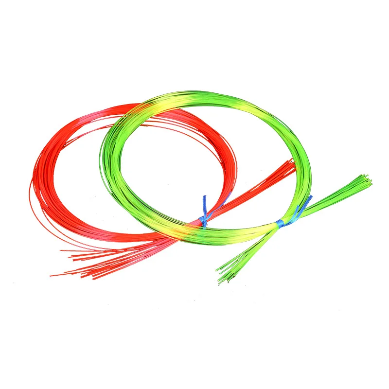 Mira de arco de fibra óptica de 50cm, accesorio de mira de arco compuesto de tirachinas, color rojo y verde, 0,5/2mm