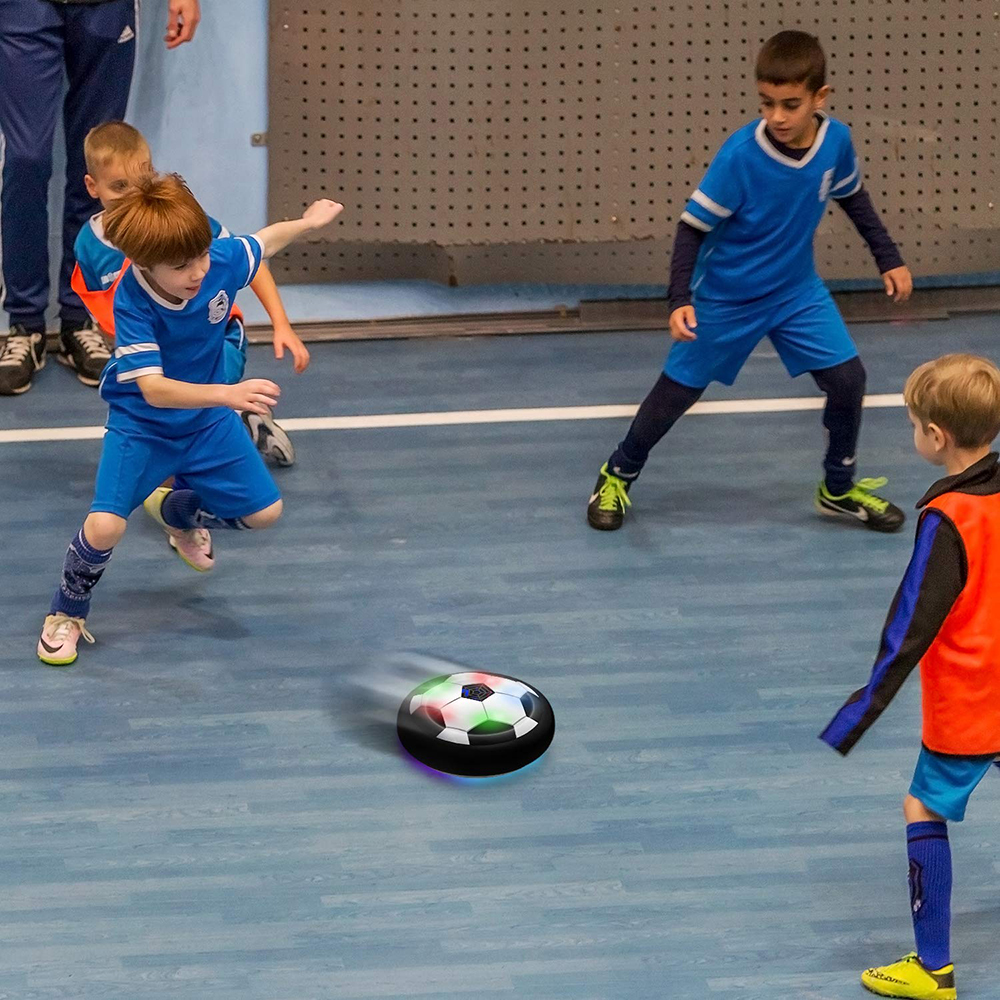 Piłka nożna Hover Zabawki dla dzieci Elektryczna pływająca piłka nożna z oświetleniem LED Piłka nożna Gra na świeżym powietrzu Zabawki sportowe dla dzieci