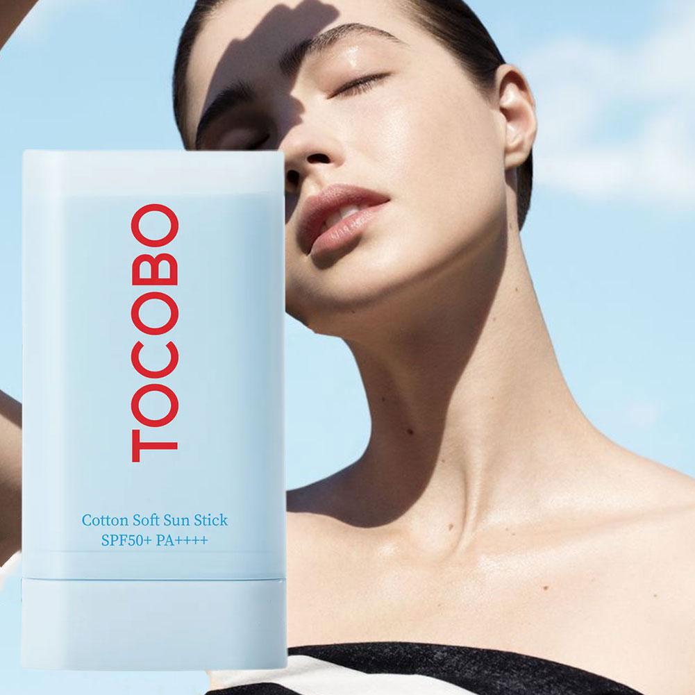 Tocobo-palo solar suave de algodón SPF 50 + 20g, protector solar, crema protectora para la piel, Control de aceite, refrescante, cuidado de la piel de Corea