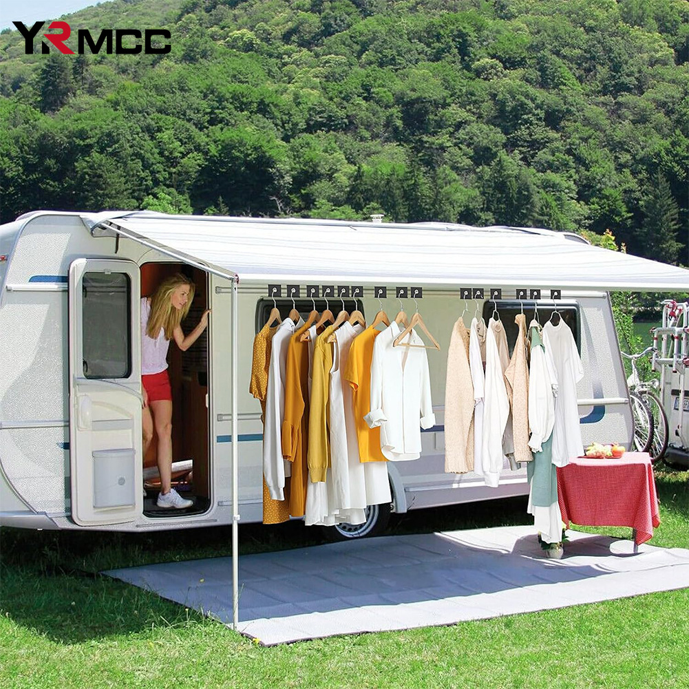 4Pcs S-förmige Camping Markise Haken Clips Langlebige RV Zelt Kleiderbügel Licht Kleiderbügel mit Löchern Praktische Caravan Camperb Zubehör