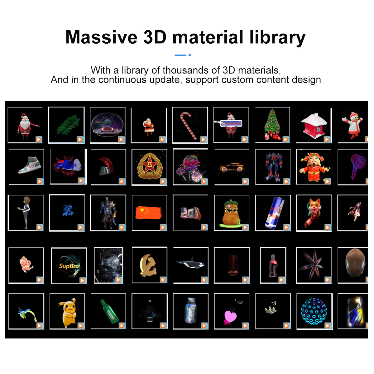 3D Hologramm Fan Mini 3D holo graphische Projektor Werbung Display Licht HD holo graphische Projektor für Geschäfte Bars Party Weihnachten