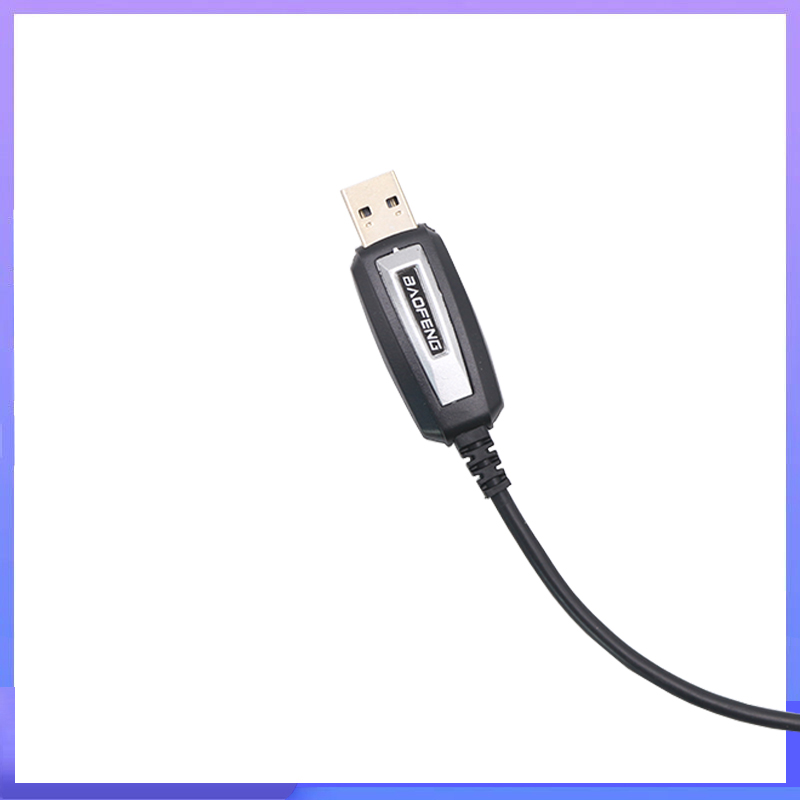 Cabo de programação USB com CD, rádio Walkie Talkie, apto para Baofeng UV-5R, UV 888S, UV-S9PLUS, UV-13, 16, 17, 21 Pro, Quansheng UV-K5, 5R Plus