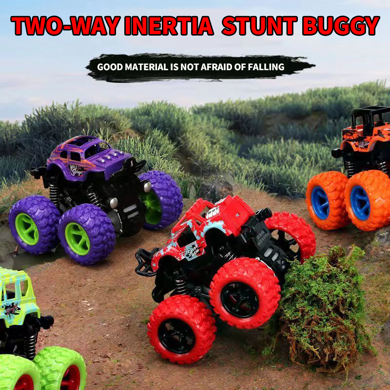 Brinquedo inercial de veículo off-road, super resistente a quedas, modelo de carro de escalada, brinquedo infantil com tração nas quatro rodas, rotação de 360 graus