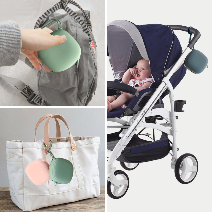 Baby Schnuller Halter Zipper Schnuller Box Baby Tragbare Schnuller Container Box Food Grade Nippel Fall Baby Pflege Zubehör