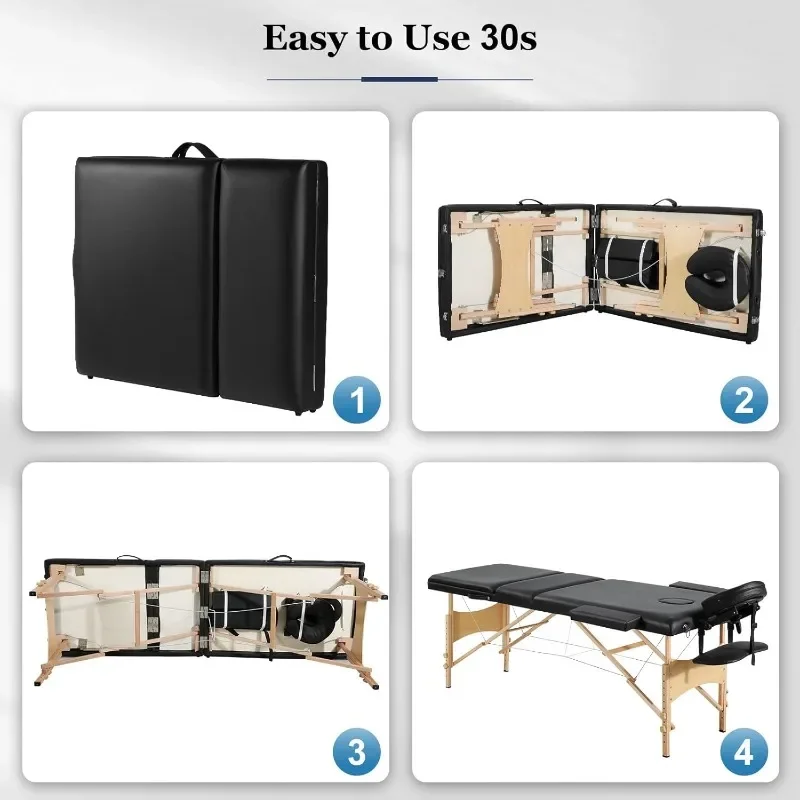 Massage Tables Portable Lash Bed for Eyelash Extensions 73 inch Long Tattoo Table Height Adjustable Professional