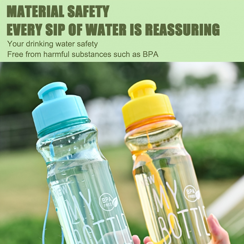 大容量カラープラスチックスポーツウォーターカップ、フリップオーバーコールドボトル、スペースウォーターボトル、1個