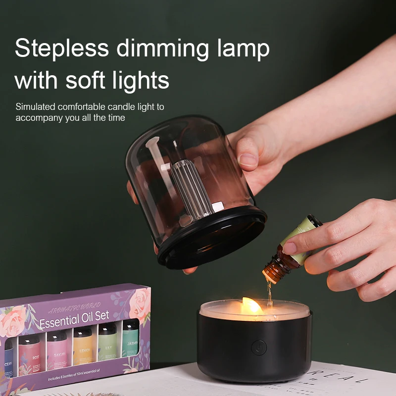 Ánh Nến Thơm Khuếch Tán Di Động 120Ml Điện USB Máy Tạo Độ Ẩm Không Khí Tinh Dầu Mát Phun Sương Tạo Phun Sương Tạo Ẩm Hình Ếch Con Có Đèn LED Đèn Ngủ