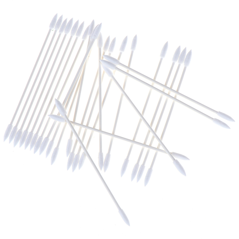 50/100 Pcs Staub Kostenloser Einweg Reinigung Tupfer Baumwolle Stick Für AirPods Kopfhörer Kopfhörer Telefon Lade Port Zubehör