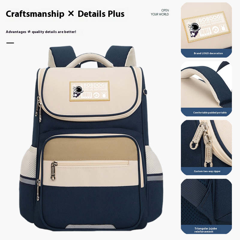 Bolsa Escolar Babu Bean para estudiantes de primaria, mochila ligera de estilo extranjero para niños y niñas de 123 a 6 años