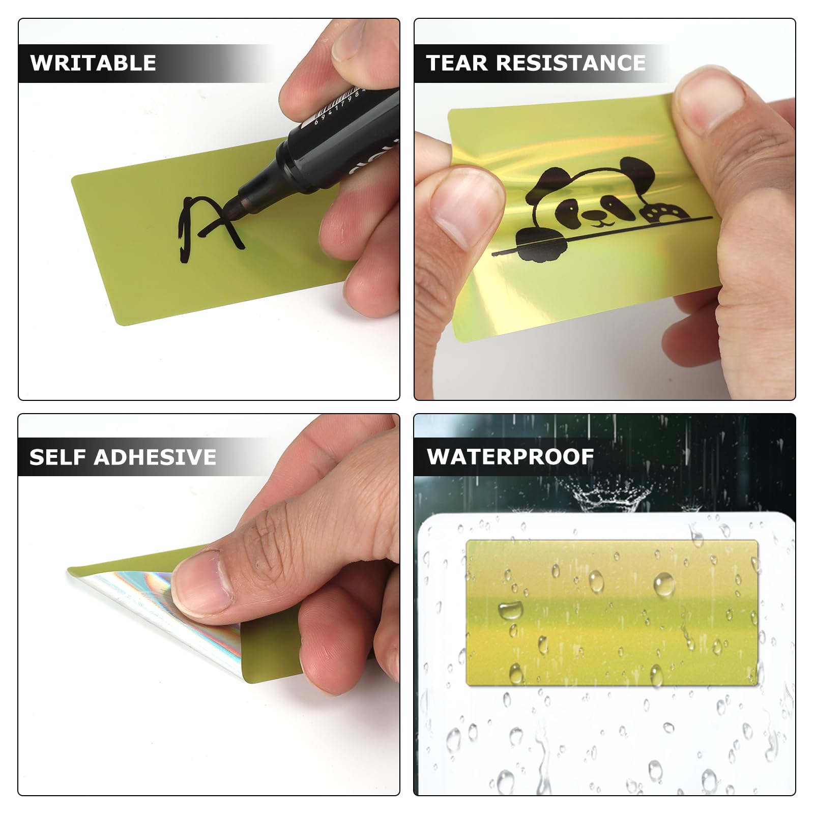 53mm Silver/Purple/Gold Holographic Thermal Sticker Paper for M02/T02/A6 Printers, Study Notes, Photo Journal