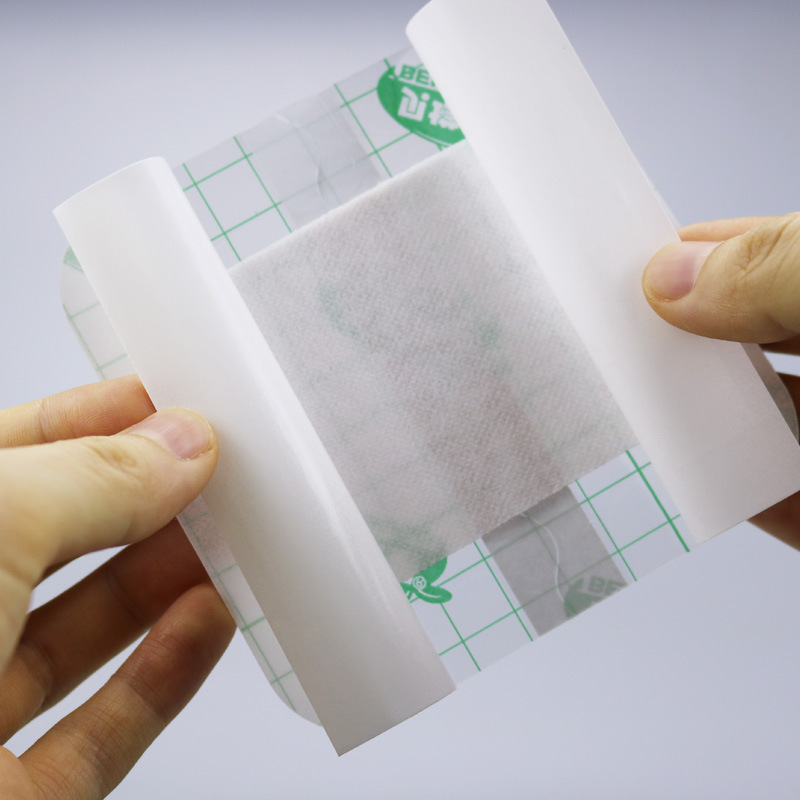 20 ชิ้น 10x10 เซนติเมตรทางการแพทย์กันน้ํา Band Aids Antibiotic Wound Dressing ป้องกัน First Aid Bandaid ผ้าพันแผล