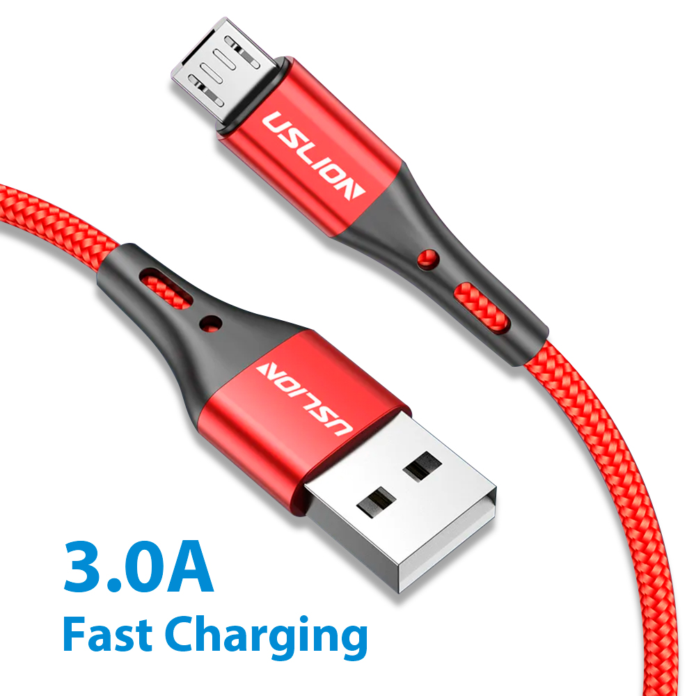 磁気 USB ケーブルタイプ C 3A マイクロ高速充電 USB データケーブルコード電話アクセサリー Android マイクロ USB ケーブル携帯電話レッド