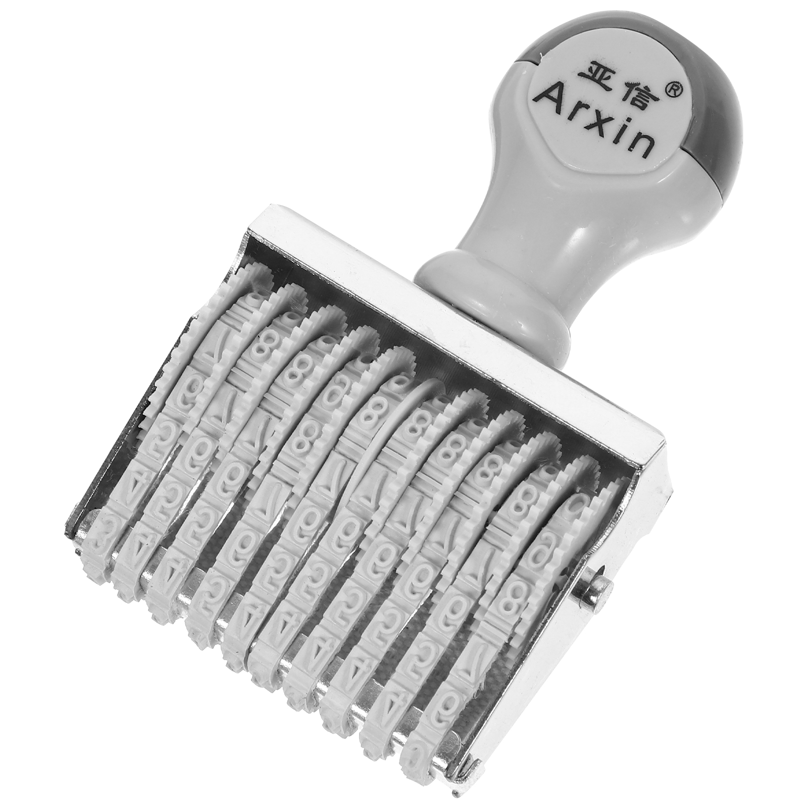 Number Rubber Date Stamp Office Alphabet Stamps Expiration Iron Math Line Roller