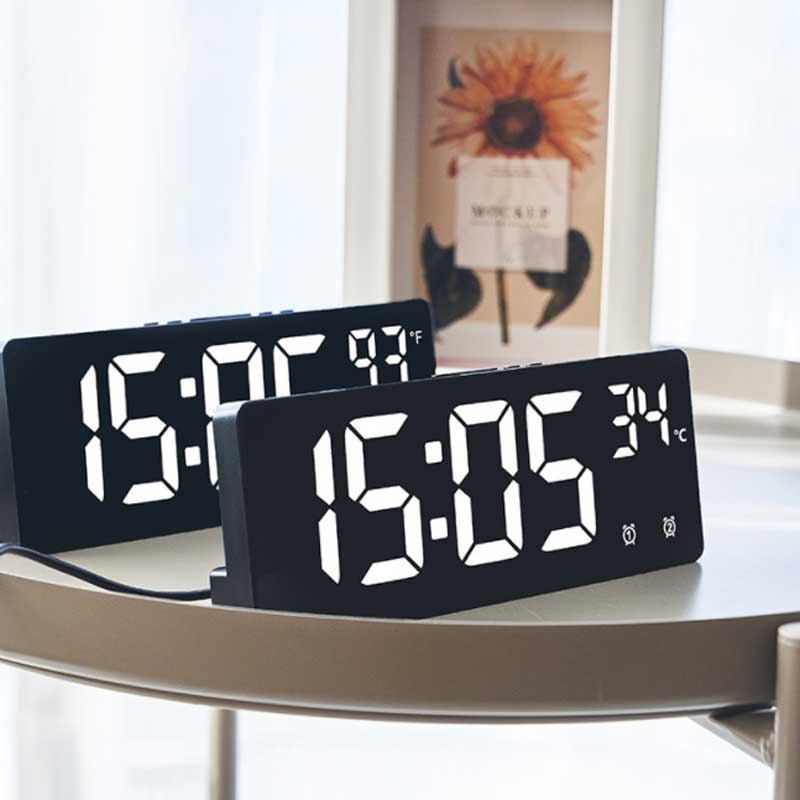 Reloj electrónico multifunción creativo, reloj Simple de pantalla grande, reloj despertador multigrupo, reloj para estudiantes