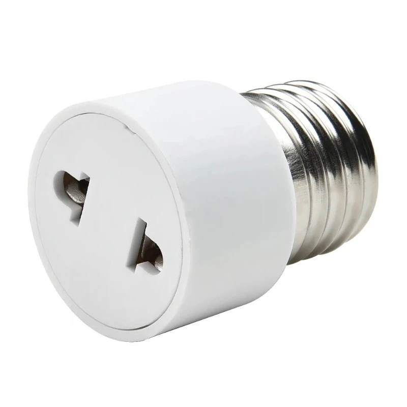 Vendita calda Pratico bianco E27 Portalampada Portalampada Base lampadina Adattatore Portalampada US /EU