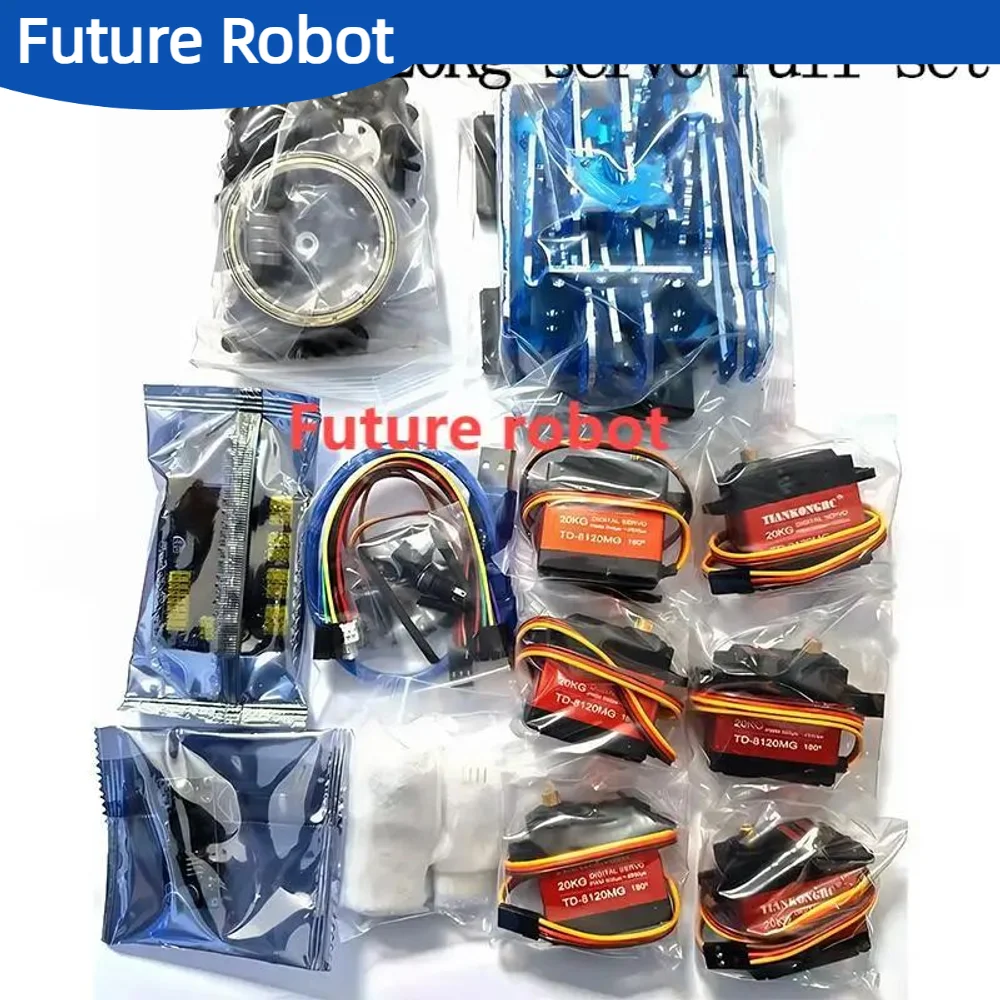 6 Dof Robot Arm Clamp Claw APP RC Control Metal Mechanical Robotics with Digital Servos for Arduino DIY Kit Programmable Robot