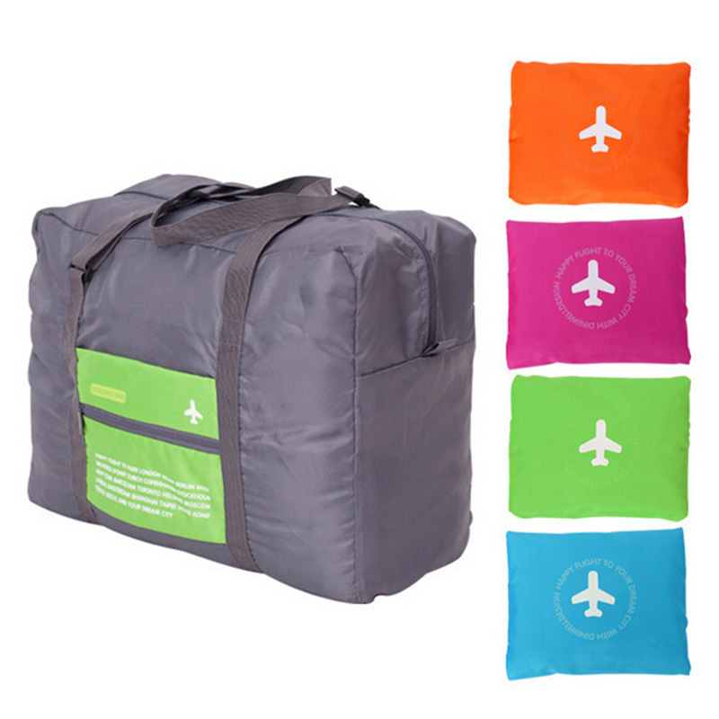 Avión cuadrado plegable coreano, bolso de mano, bolso impermeable, cubos de embalaje para viaje, tela Oxford, bolsa de viaje de fin de semana, equipaje
