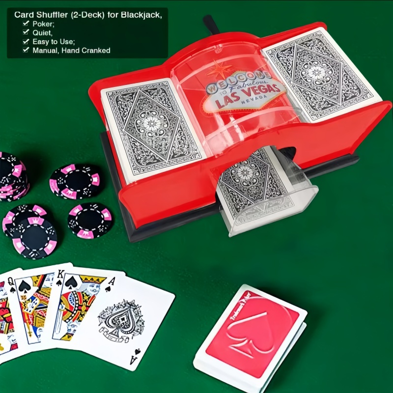 Manual Card Shuffler Playing Cards 2 Decks Of Card Holder Playing Card Shuffler Mixer For Poker Game Board Game