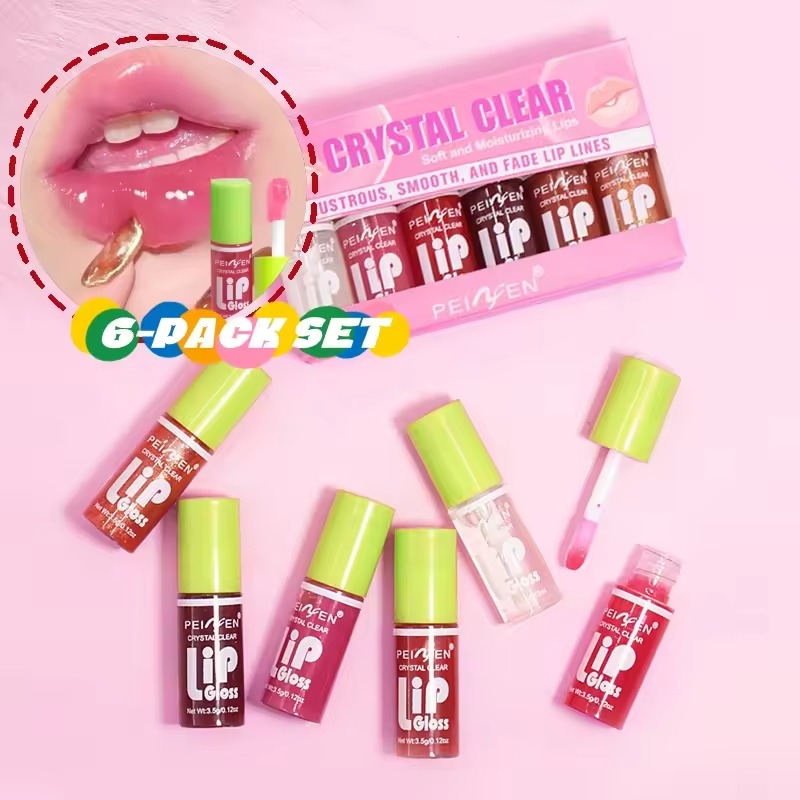 Lipgloss, Spiegel, Make-up-Produkte, Lippenöl, feuchtigkeitsspendender Lippentönung, flüssiger Lippenstift, Sheglam Girlcult Judydoll Lips Cosmetics, 6 Farben