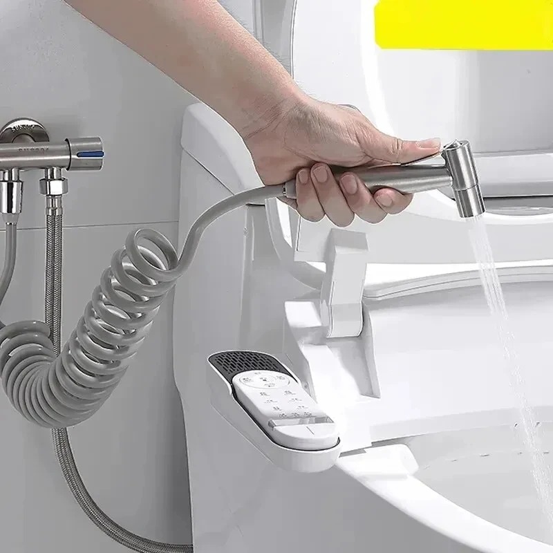 Set spruzzatore per bidet portatile Pistola a spruzzo in acciaio inossidabile Doccia WC portatile Bidet Rubinetto Spruzzatore Ugello per doccia Autopulente
