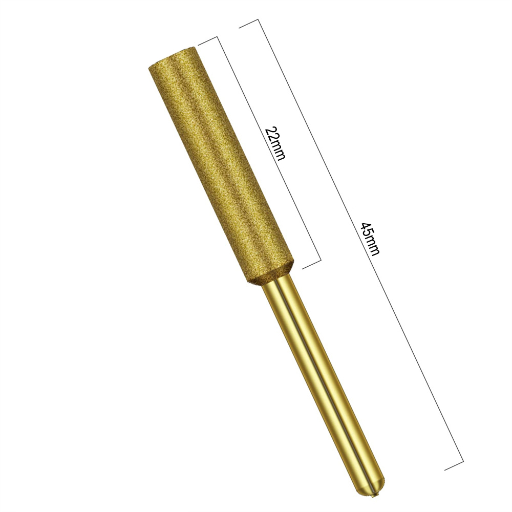 3/4/5/6Pcs เพชรเคลือบทรงกระบอก Burr 4/4.8/5.5Mm Chainsaw Sharpener หินแฟ้มเลื่อยโซ่ Sharpening แกะสลักบดเครื่องมือ