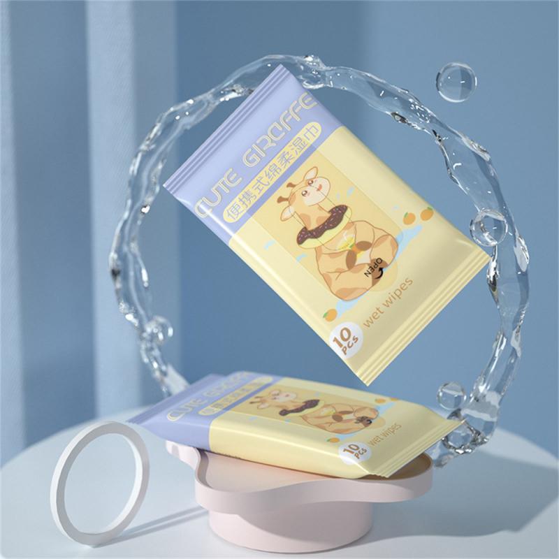 ベビーウェットワイプ,特別なハンドマウスクリーニング,柔らかく肌にやさしい,子供の幼児用パック,5, 10