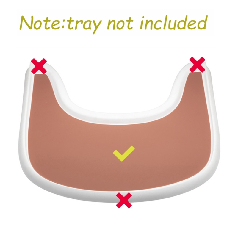 Tapete de silicona seguro para silla alta de bebé, Mantel Individual de comedor impermeable, fácil de limpiar, cubierta de bandeja para silla alta, estera de mesa