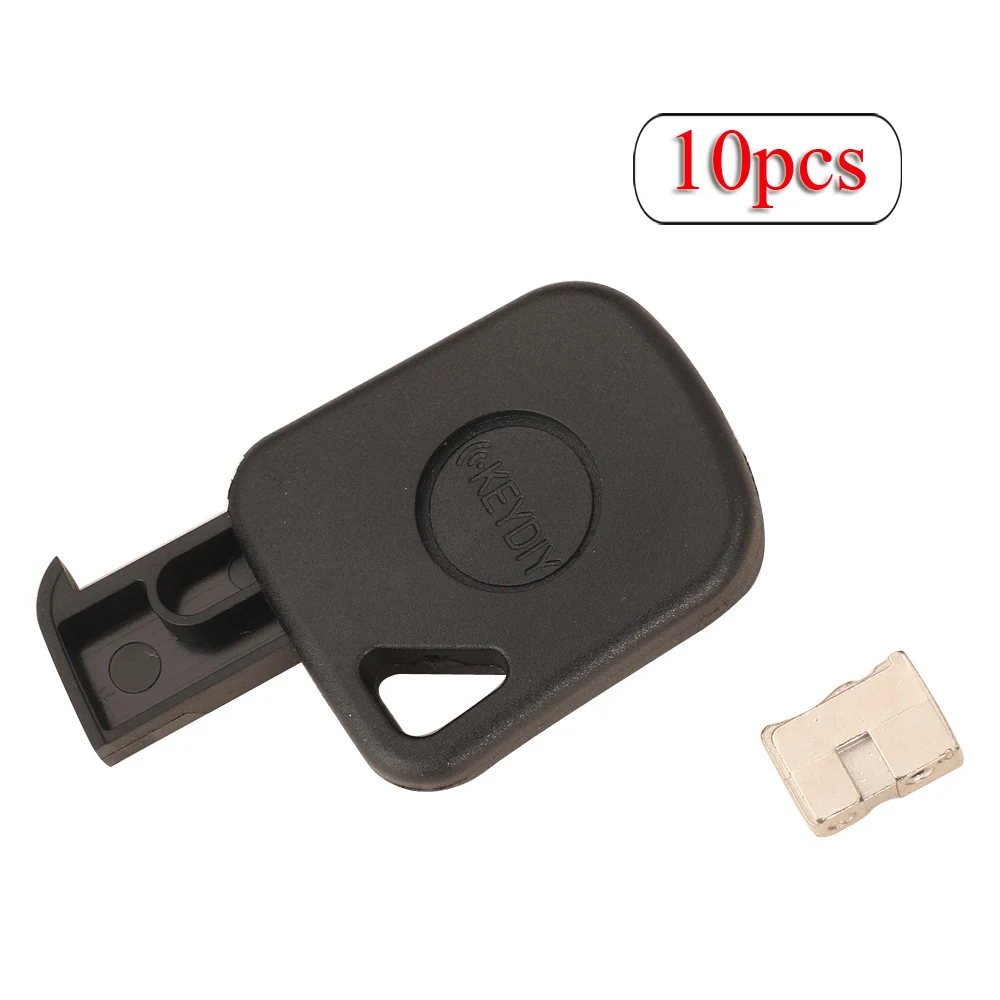 Jingyuqin 10 peças novo original universal KEYDIY transponder chave do carro fob shell # Caixa de 02 versão para cabeça de lâmina de chave KD VVDI