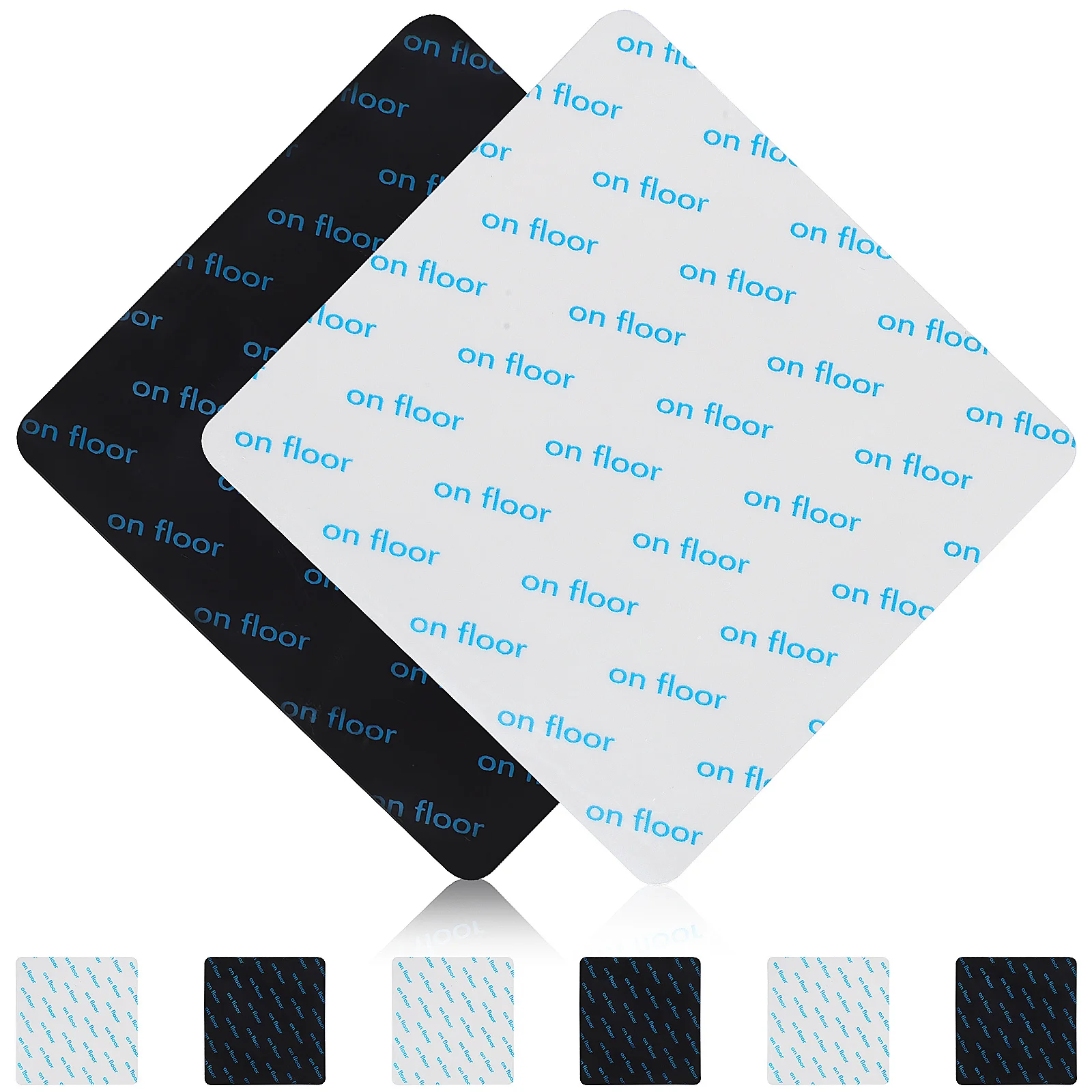 8Pcs Anti Slip Rug Tapes Premium PU Material Strong Adhesion Multi Functional Design Easy Installation Reusable Non Skid Carpet