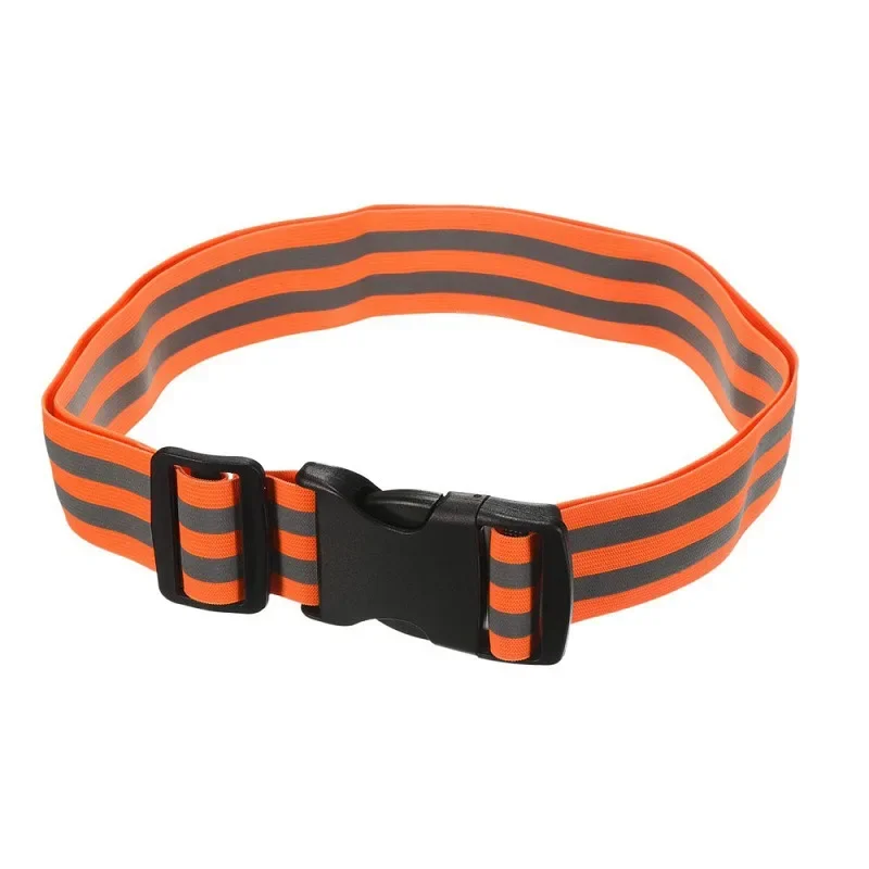 Reflective Band for Running High Visible Night Safety Gear for Arm Wrist Waist Ankle Adjustable Elastic Safety Reflective Belt