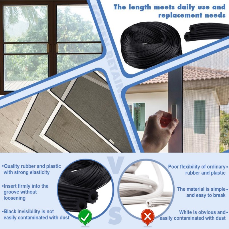 5M siliconen rubberen afdichtstrip aluminiumlegering kunststof stalen scherm raam deur gelaagdheid wind anti-muggen afdichting hardware