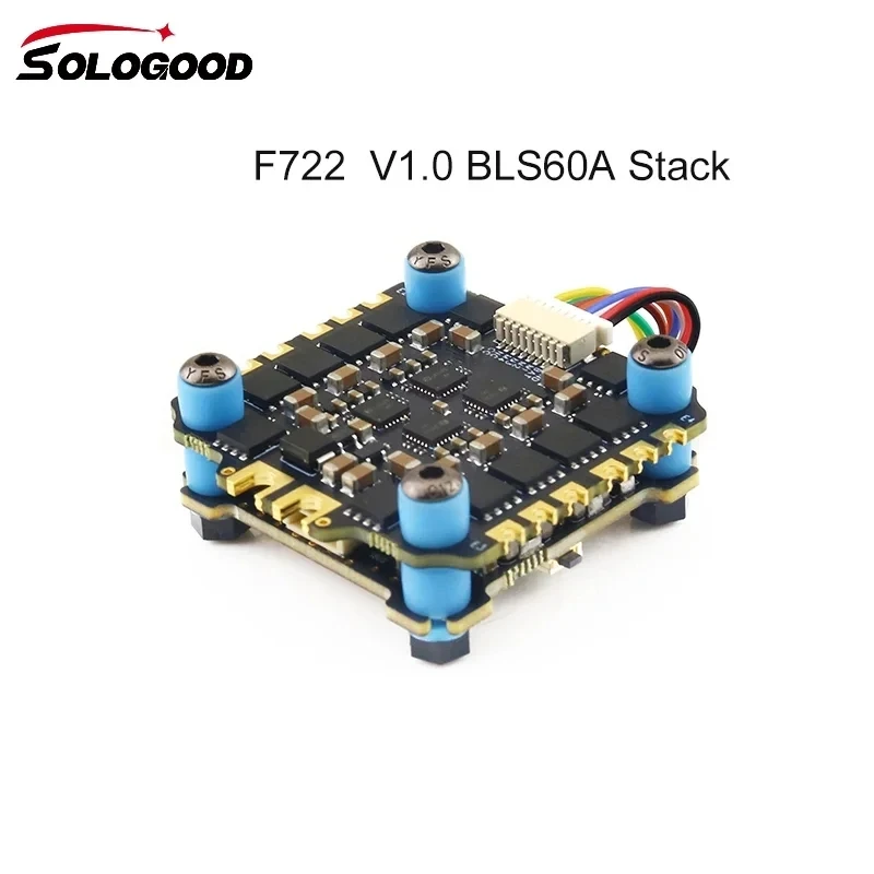 SoloGood F722 Stack ICM42688P F722 Flight Controller BLHELI_S 60A 4in1 ESC 30,5X30,5mm 2-6S für FPV Freestyle Drohnen Teile