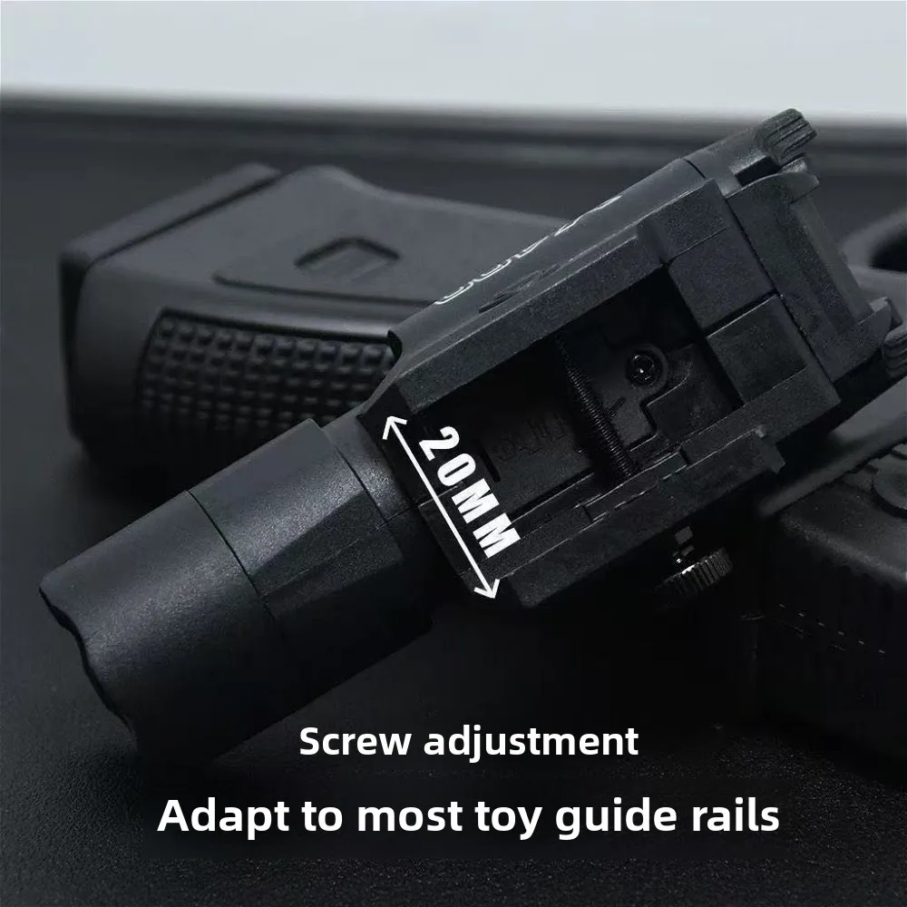 Lampe de poche tactique deux-en-un X400U et pointeur laser |   Convient aux rails de 20 mm |   Pour pistolets Airsoft jouets, jeux de guerre CS de chasse |   Haute intensité