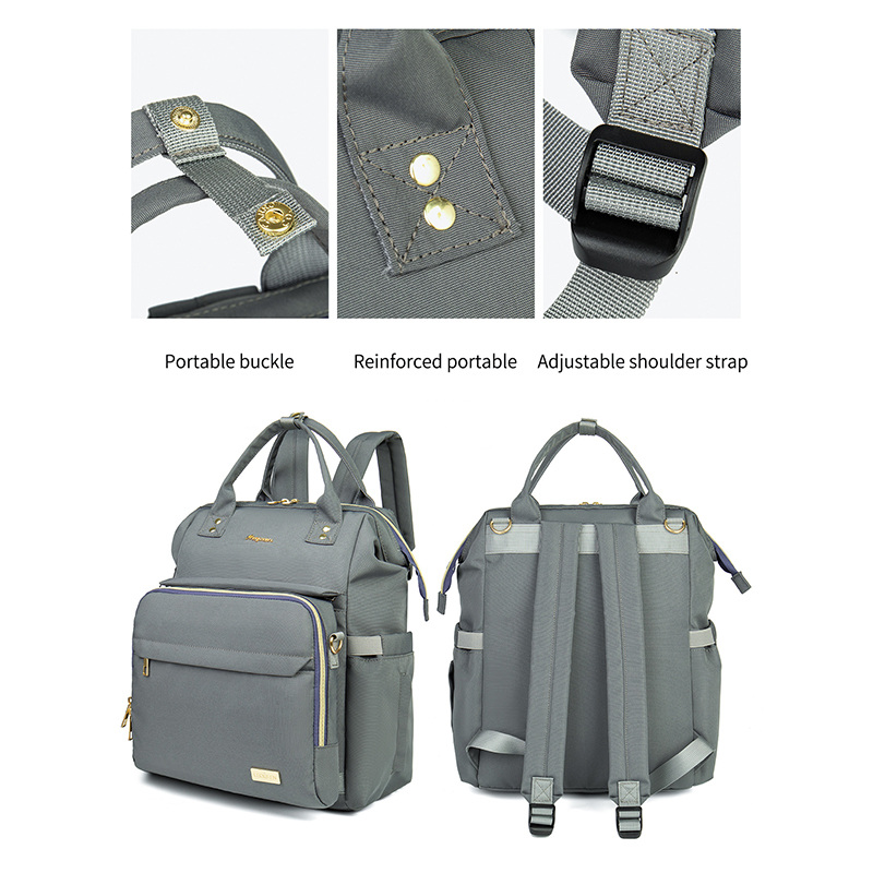 LEQUEEN 2 In 1 Folding Mommy Bag Large Capacity Mother Backpack Diaper Stroller Bags For Babies Diaper Bag Organizer Handbag