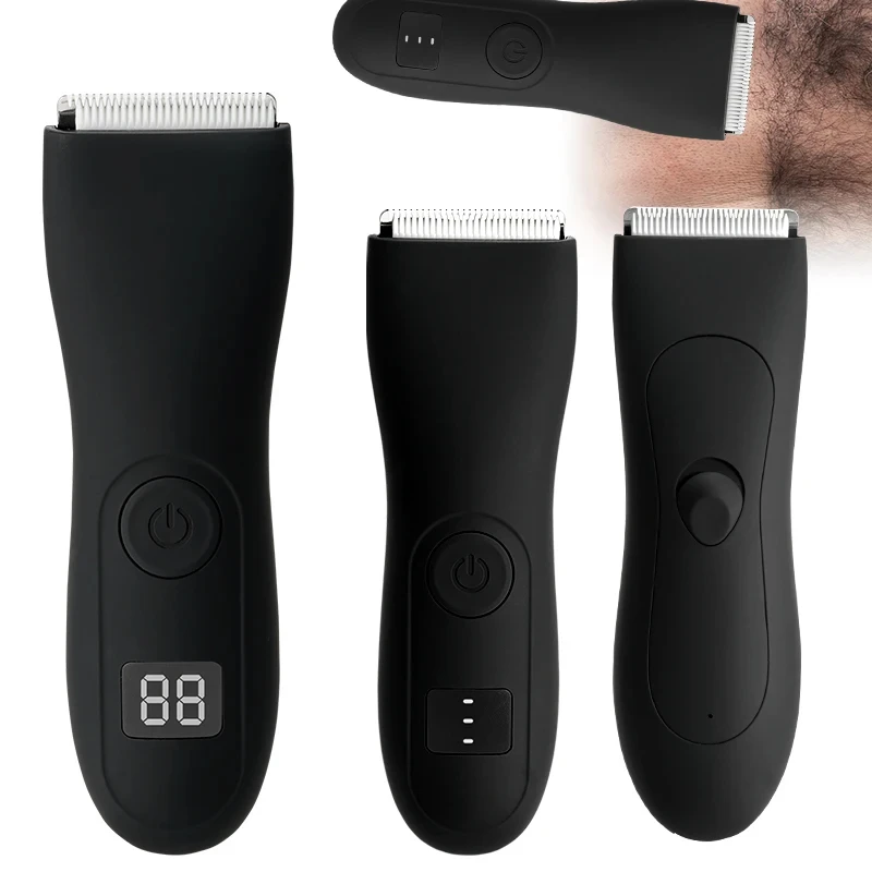 Mens Body Hair Trimmer สําหรับชายลูกผู้หญิง Lady เครื่องโกนหนวดกําจัดขนบิกินี่ Trimmer Groin & Body Shaver Groomer แขนเครามีดโกน
