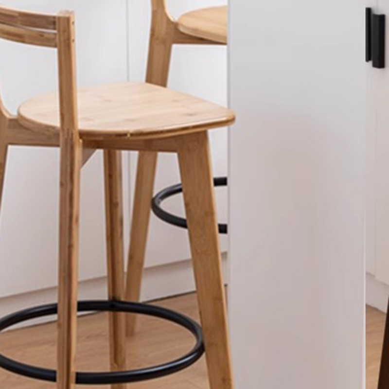 Tabouret haut moderne en bois pour chambre à coucher et cuisine, piste de bar, designer de luxe, meubles de maison modernes