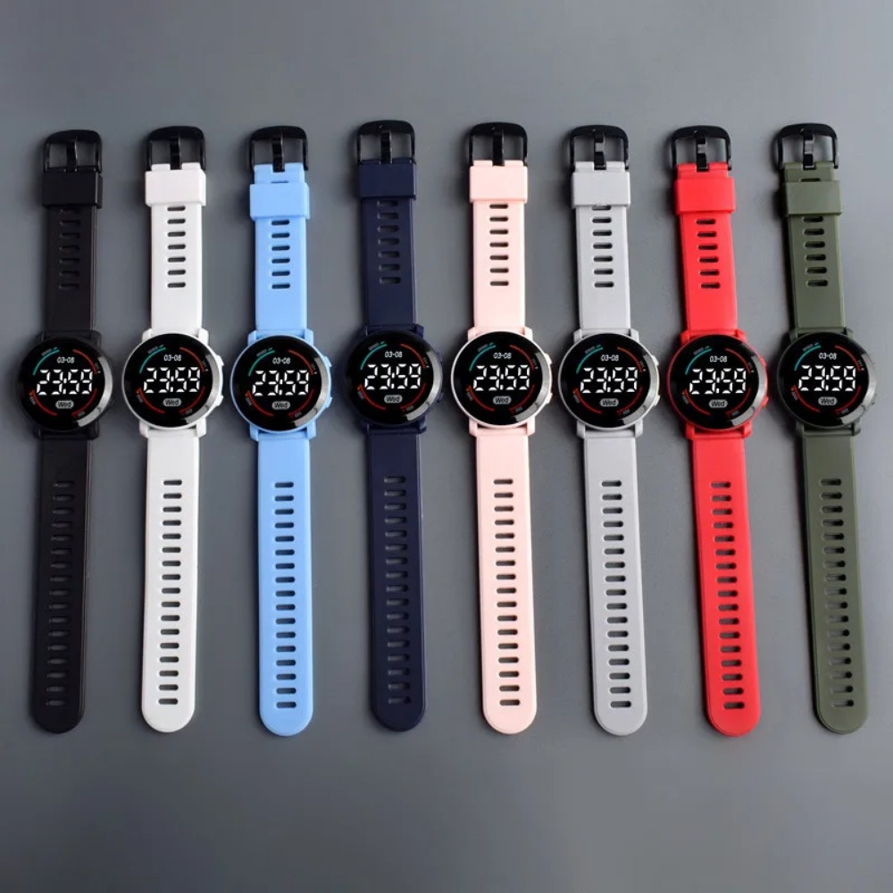 Relojes para niños, relojes digitales de moda para niños, reloj de pulsera electrónico LED deportivo resistente al agua, reloj Simple para estudiantes para niños y niñas
