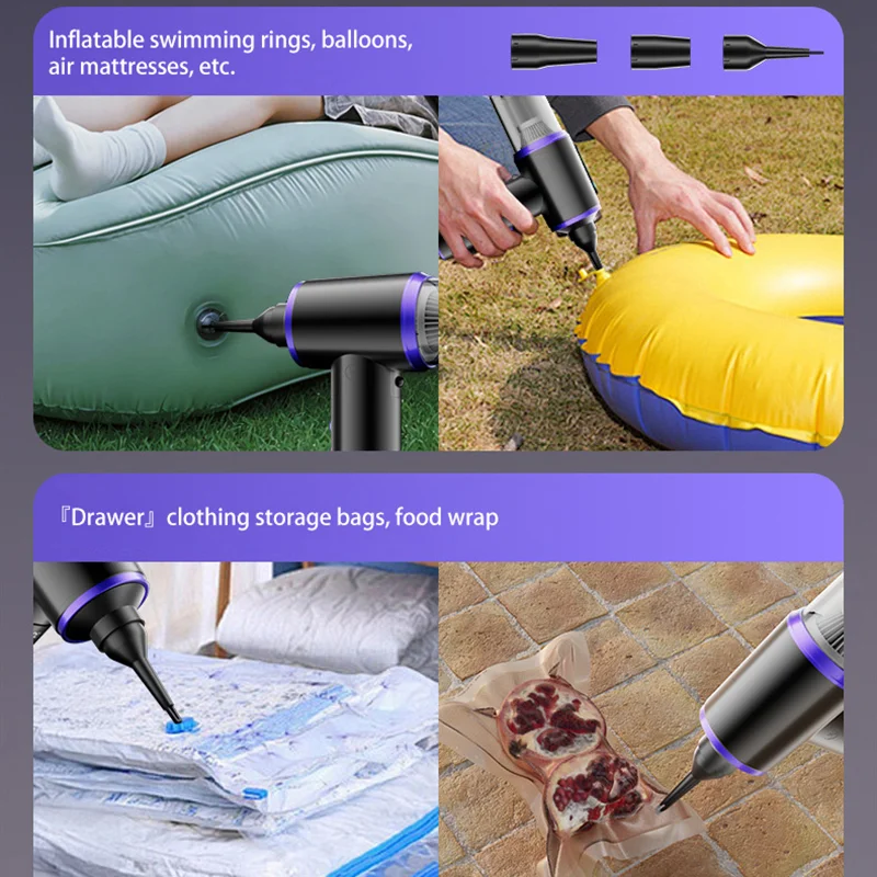 Xiaomi 20Kpa Car Vacuum Cleaner 100 Gears Infinitely Variable Speed High Power Wireless Multifunctional Handheld Vacuum Cleaner