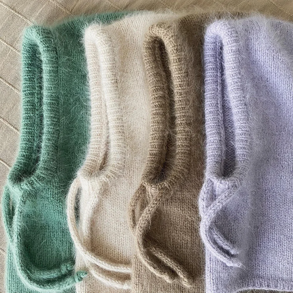 Gorros de Invierno de piel de conejo para Mujer, gorros de punto Unisex con capucha y cuello, gorro de pasamontañas elástico ajustable, Gorros para Mujer, Invierno nuevo